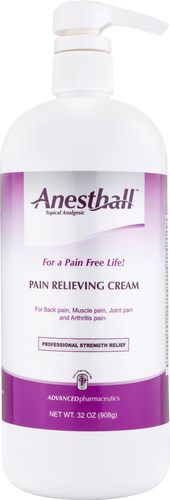 Anesthall Pain Relieving Cream 32 OZ. Pump Bottle - 4 Pack